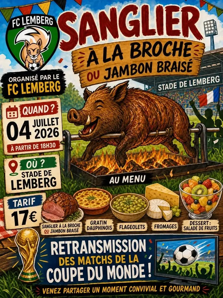 Sanglier à la broche
