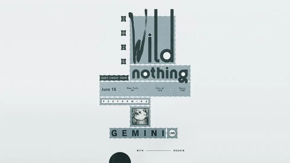Wild Nothing 'Gemini' Anniversary Tour
