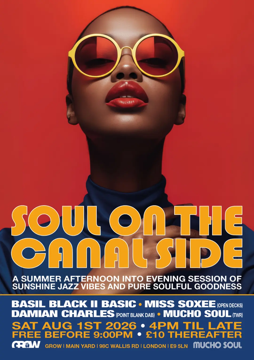 MUCHO SOUL // SOUL ON THE CANAL SIDE AUGUST // SOUL // FUNK // JAZZ // DEEP HOUSE