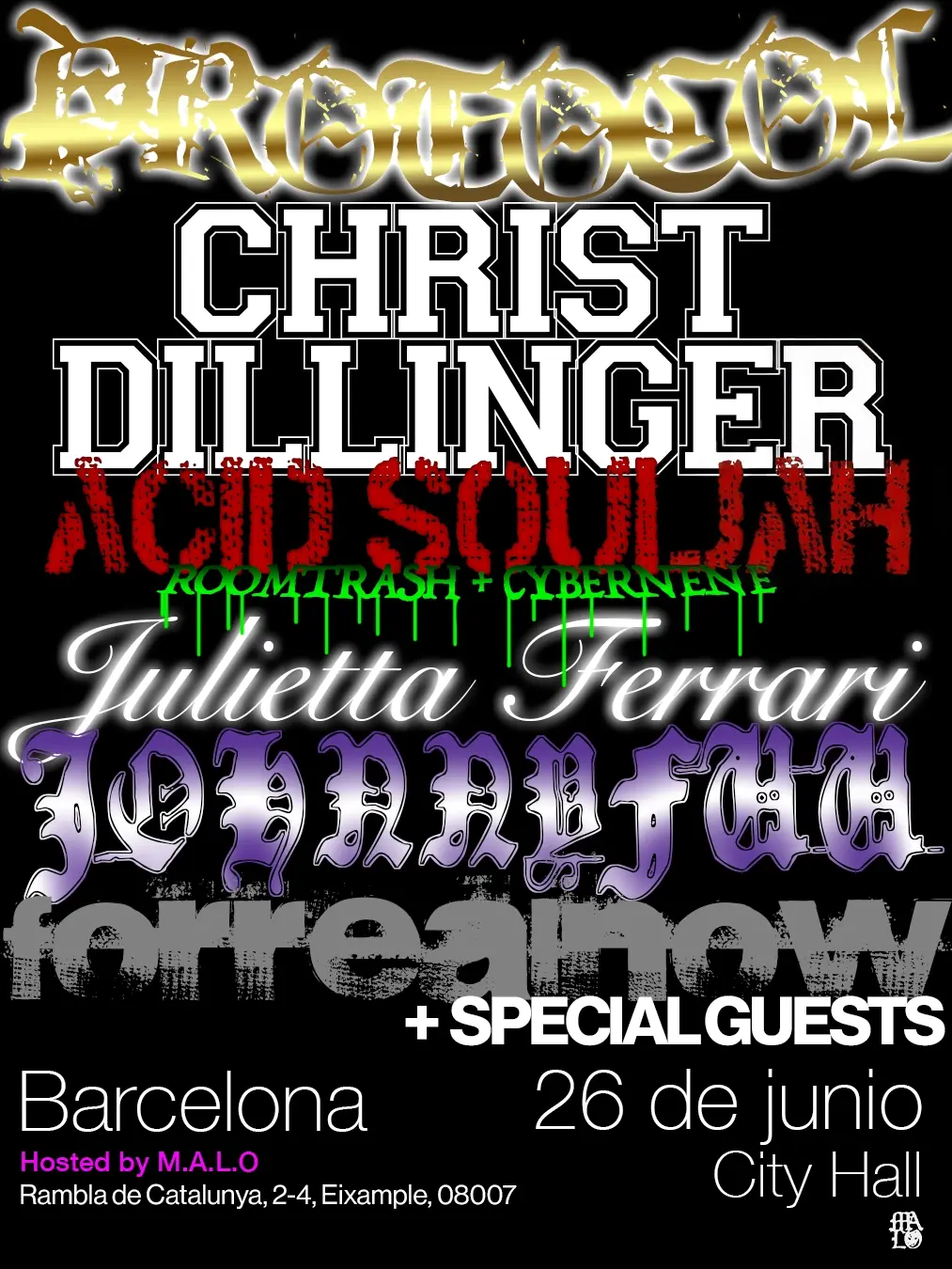 PROTOCOL: Christ Dillinger & Acid Souljah LIVE