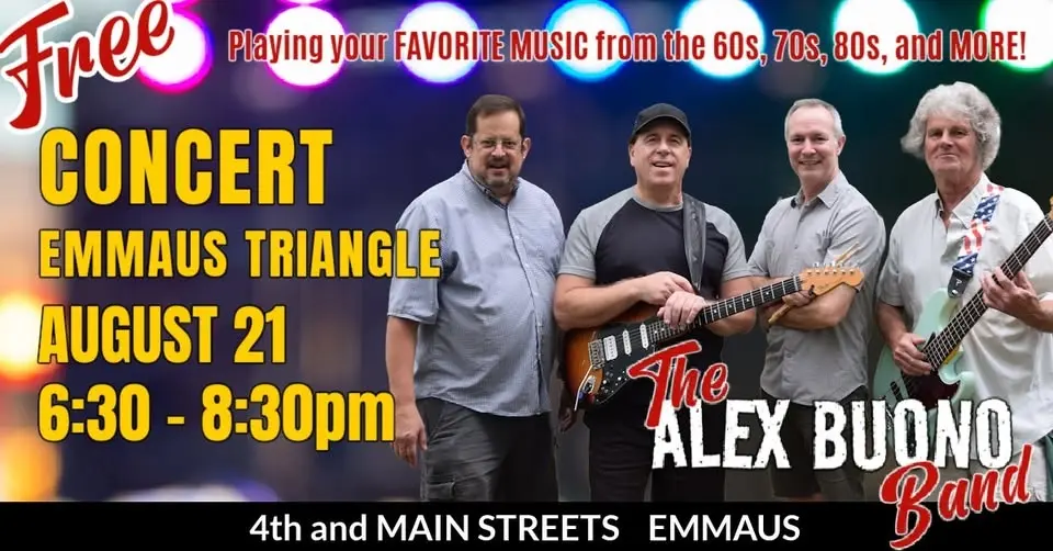 FREE Concert - Alex Buono Band at the Emmaus Triangle