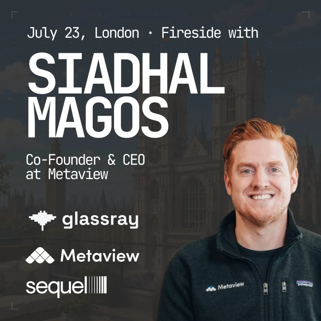 Fireside Chat w/ Siadhal Magos - Metaview Founder & Summer Drinks by Glassray, Metaview & Sequel