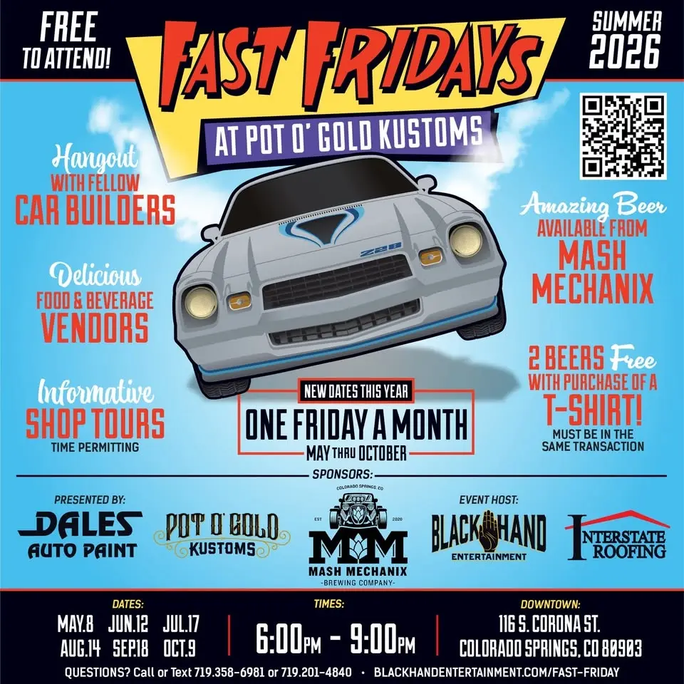 FAST FRIDAYS AT POT O' GOLD KUSTOMS Presented by Dales Paint