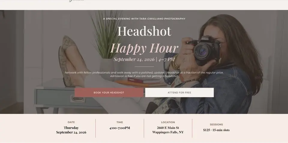 WFBPA Headshot Happy Hour with Tara Cirigliano Photography