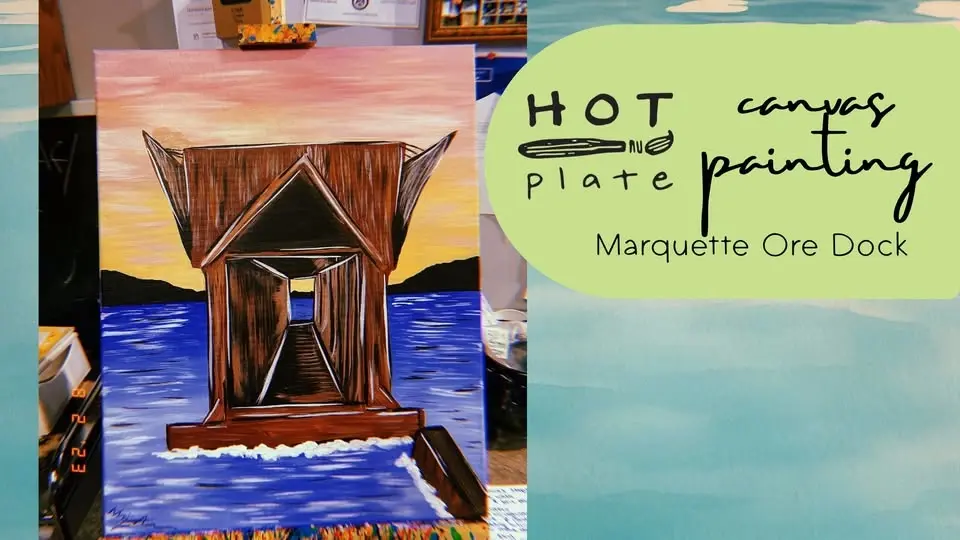 Canvas Painting: Ore Dock