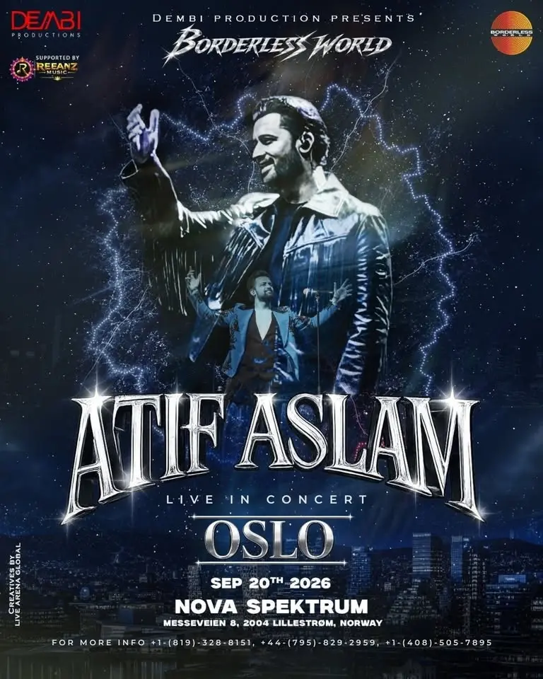 Atif Aslam Live in Concert 🎵 Borderless Tour Oslo 🇳🇴