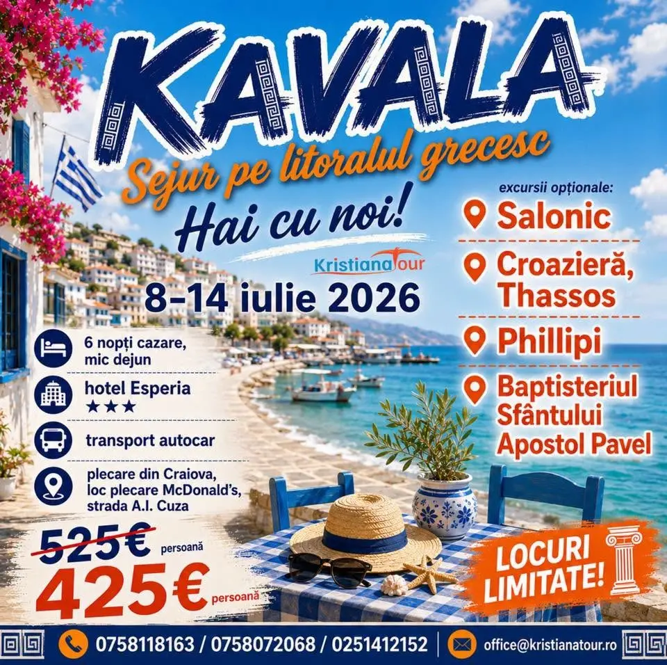 Sejur in Kavala ☀️ Grecia autentica