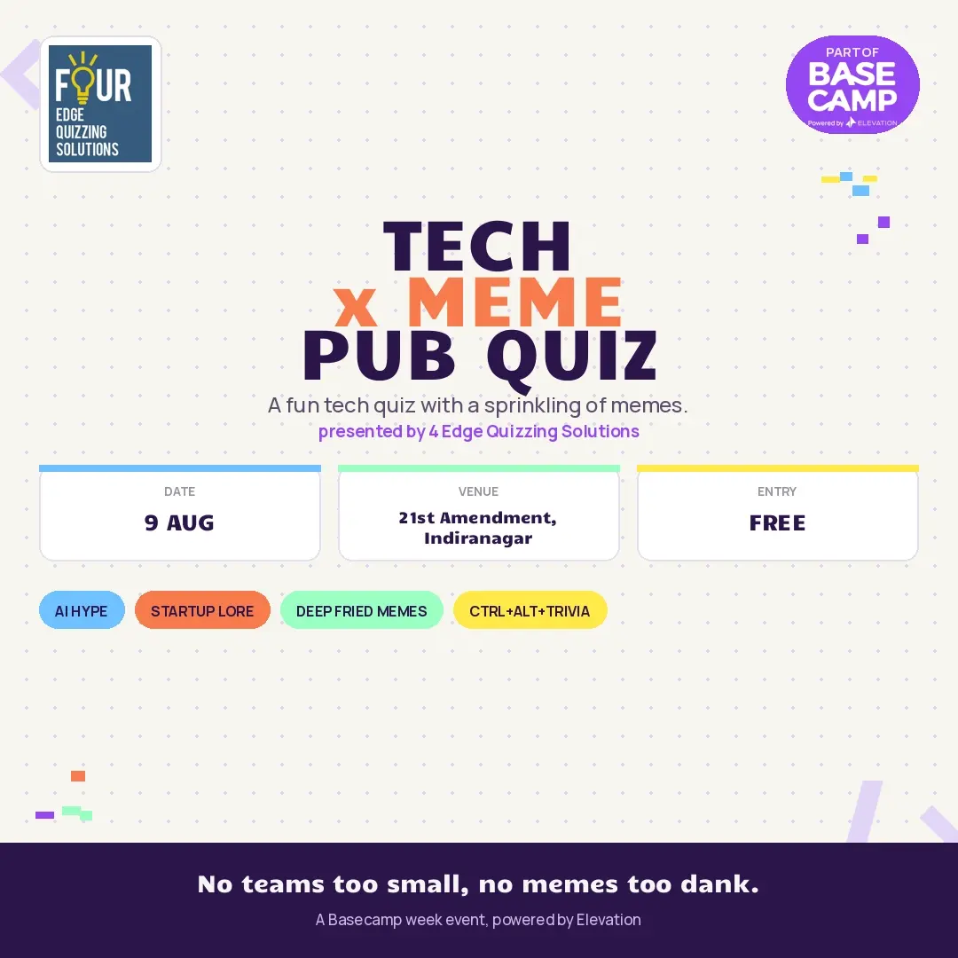 4 Edge Presents Tech x Meme Pub Quiz