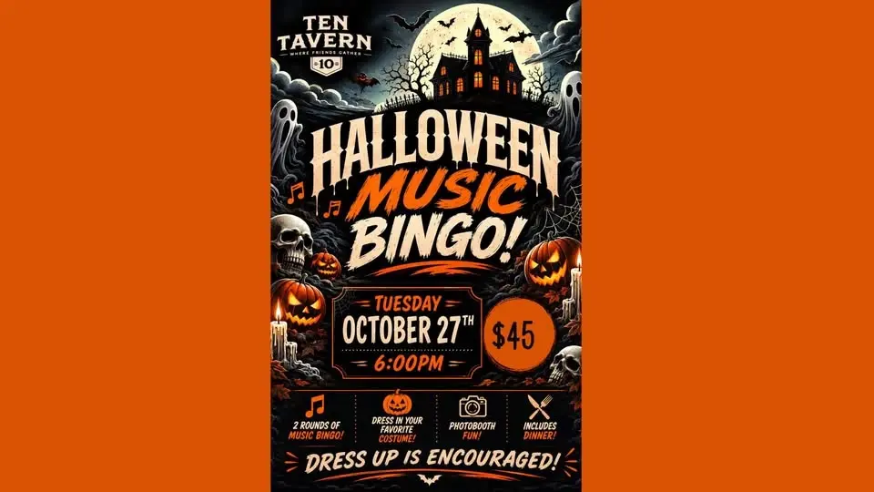Halloween Music Bingo
