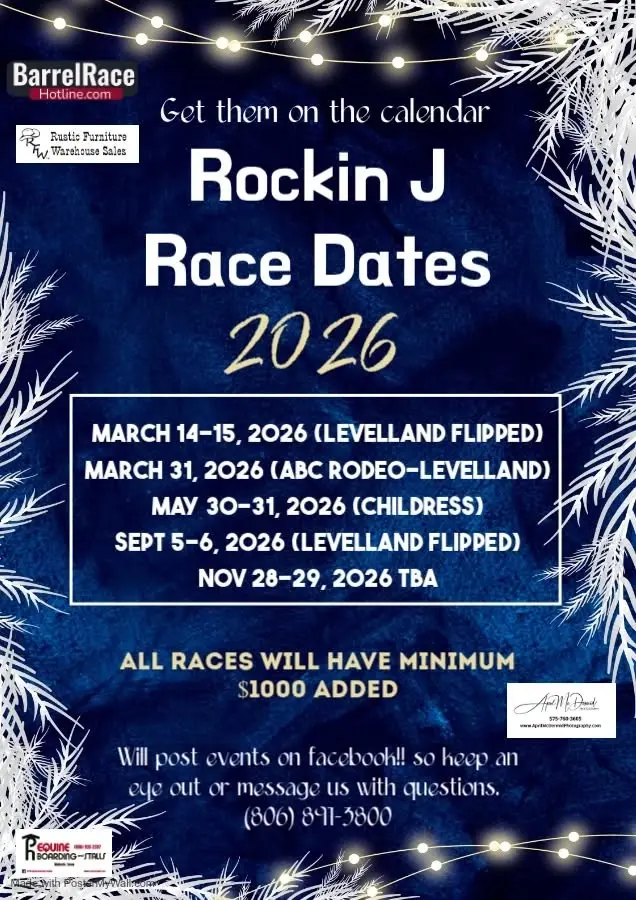 Rockin J Races Open 4D $1000+ added 
