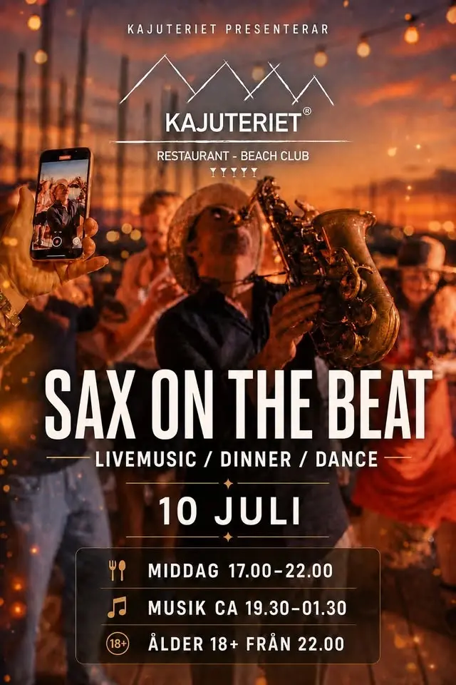 đ
đSAX ON THE BEAT pĂ„ KAJUTRIETđđ