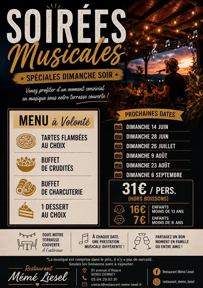 Soirée Musicale au restaurant Mémé Liesel