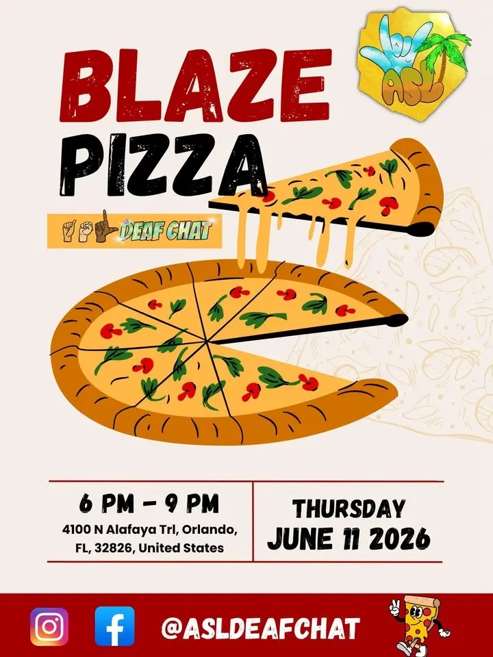 ASL Deaf Chat at Blaze Pizza!