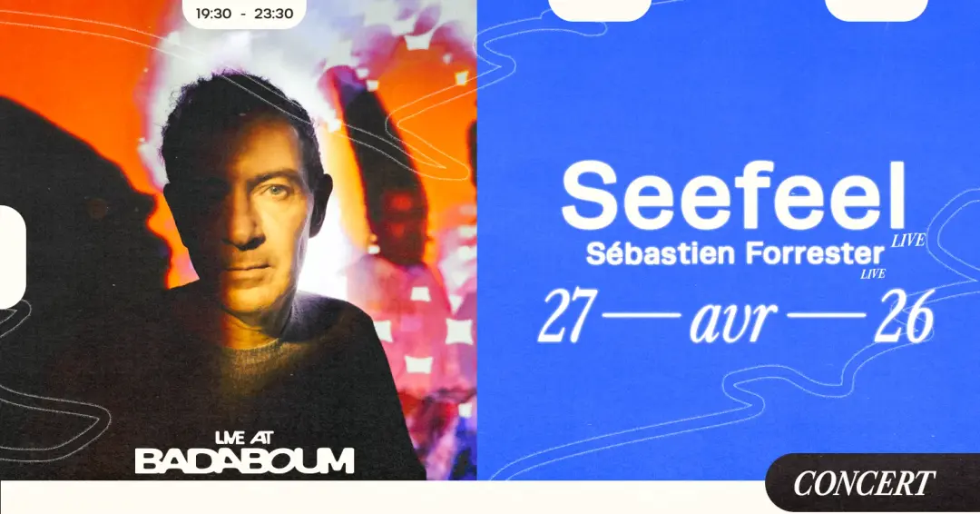 Concert — Seefeel, Sébastien Forrester, Lawton & Gibs