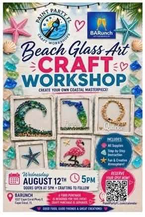 Beach Glass Art Craft Work Shop