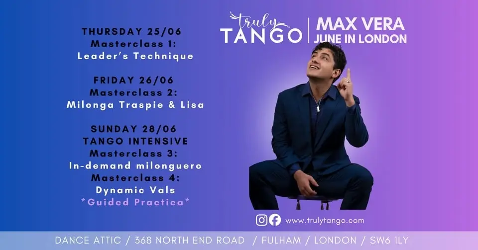 Max Vera Masterclasses in London this June!
