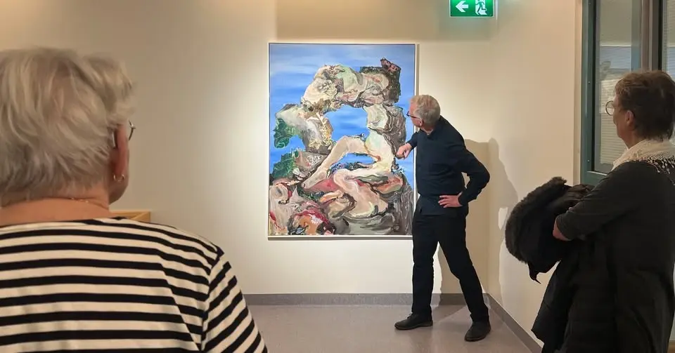Visning av konstutställningen "Betraktelser av vatten" - Kungsbacka