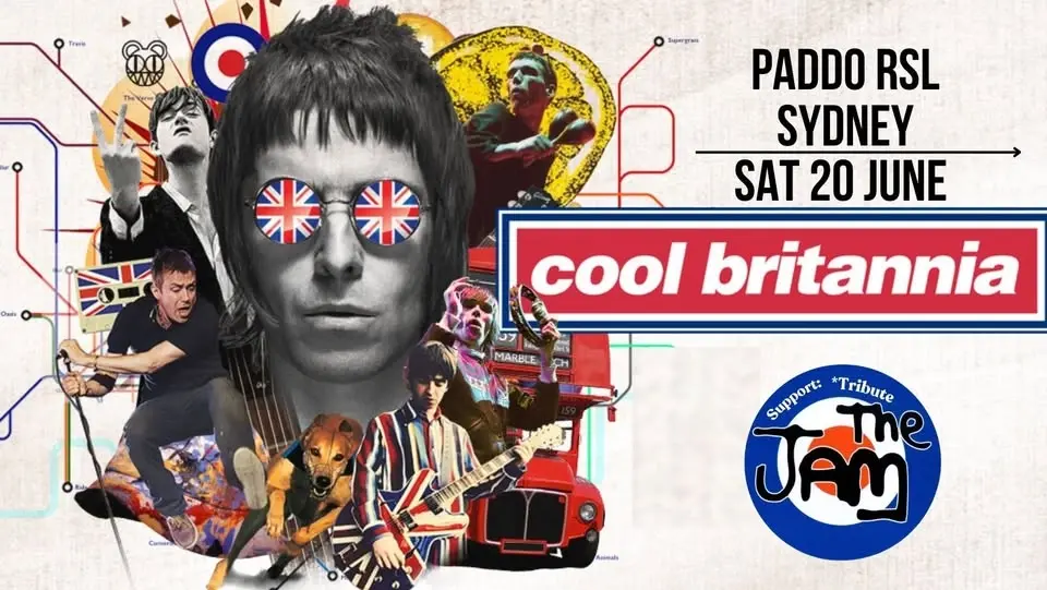 Cool Britannia @Paddo RSL,SYD! 90s Britpop/Indie, LIVE!