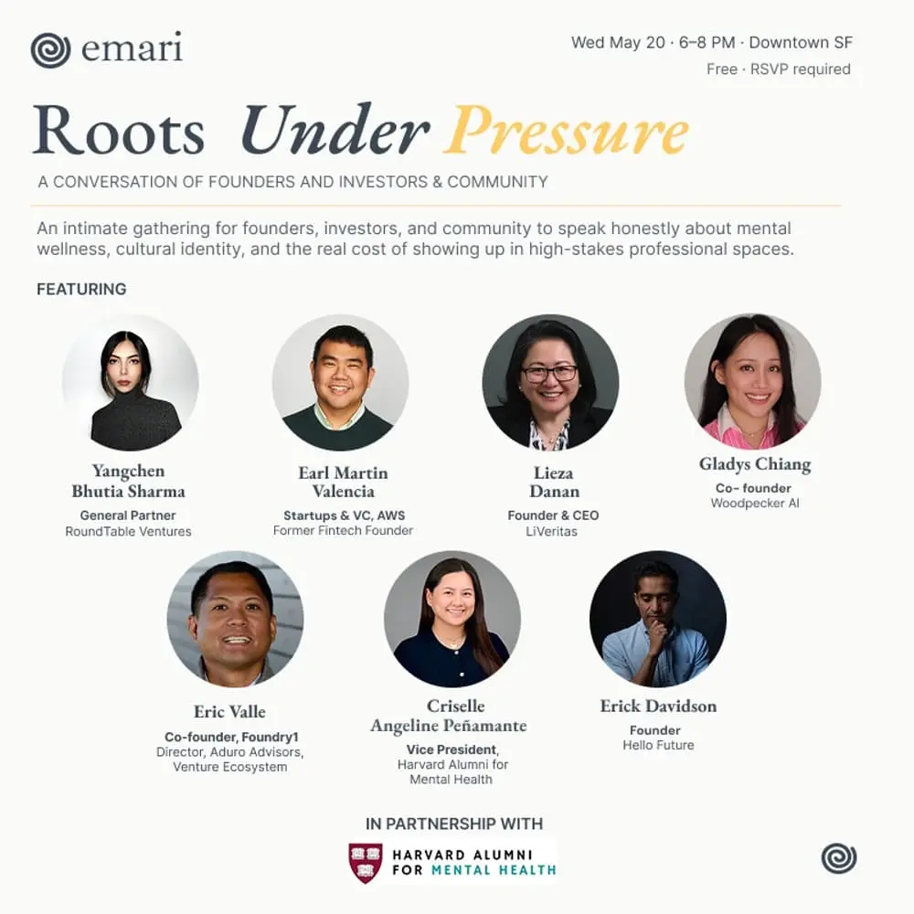 Roots Under Pressure: AANHPI Founders, Investors & Mental Wellness