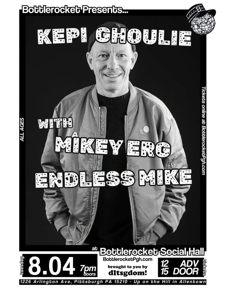 Kepi Ghoulie + Mikey Erg w/ Endless Mike at Bottlerocket Social Hall