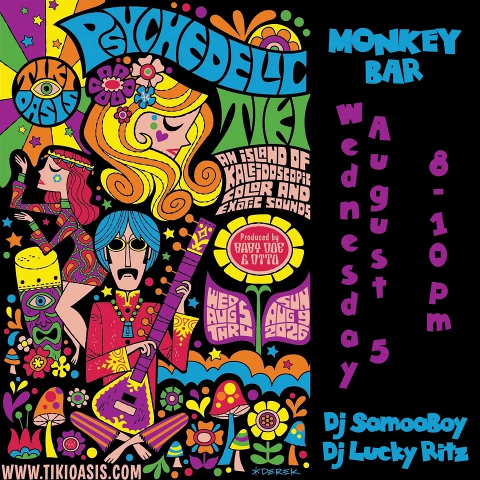 Dj SamoaBoy & Dj Lucky Ritz @ Monkey Bar - Tiki Oasis Unofficial-Official Pre Party 