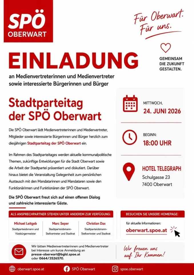 Stadtparteitag der SPÖ Oberwart