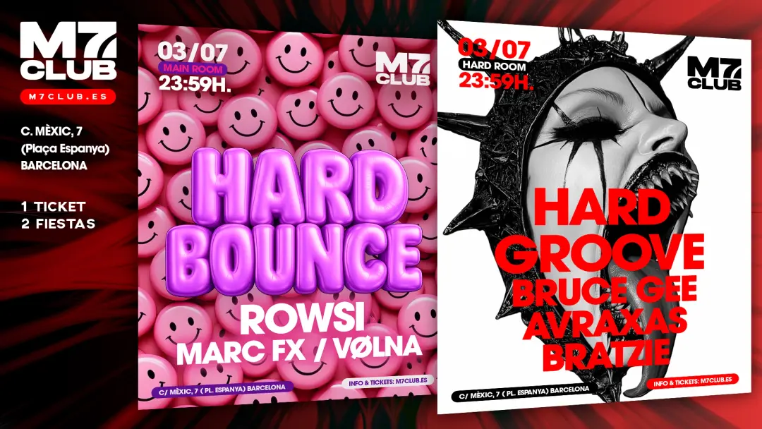 HARD BOUNCE [Rowsi, Marc Fx & Laura SN] HARD GROOVE [BRUCE GEE, Avraxas & Bratzie]