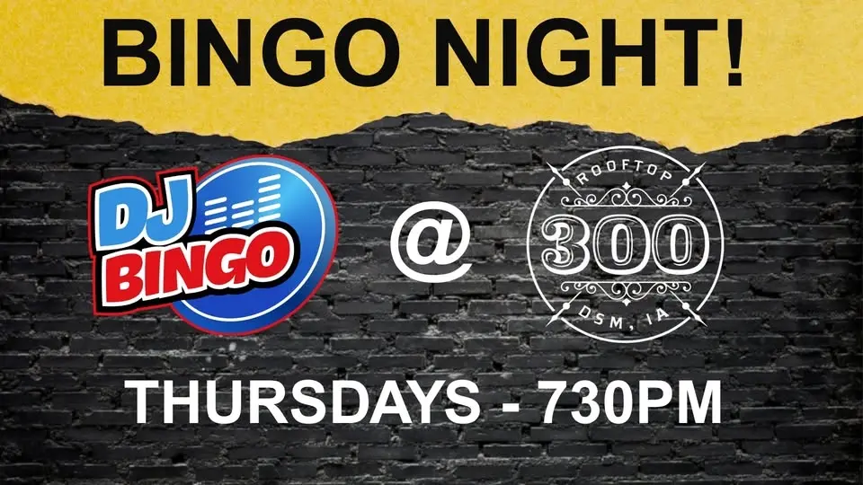 DJ Bingo at 300 Craft & Rooftop!
