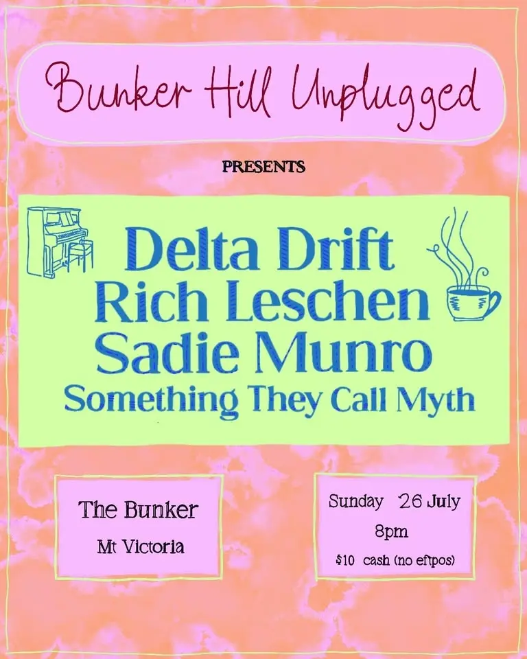 Bunker Hill Unplugged presents Delta Drift, Rich Leschen, Sadie Munro, and Something They Call Myth