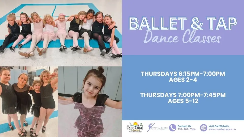 Ballet & Tap Dance Classes at the William Austen Youth Center | Cape Coral | Ages 2-12
