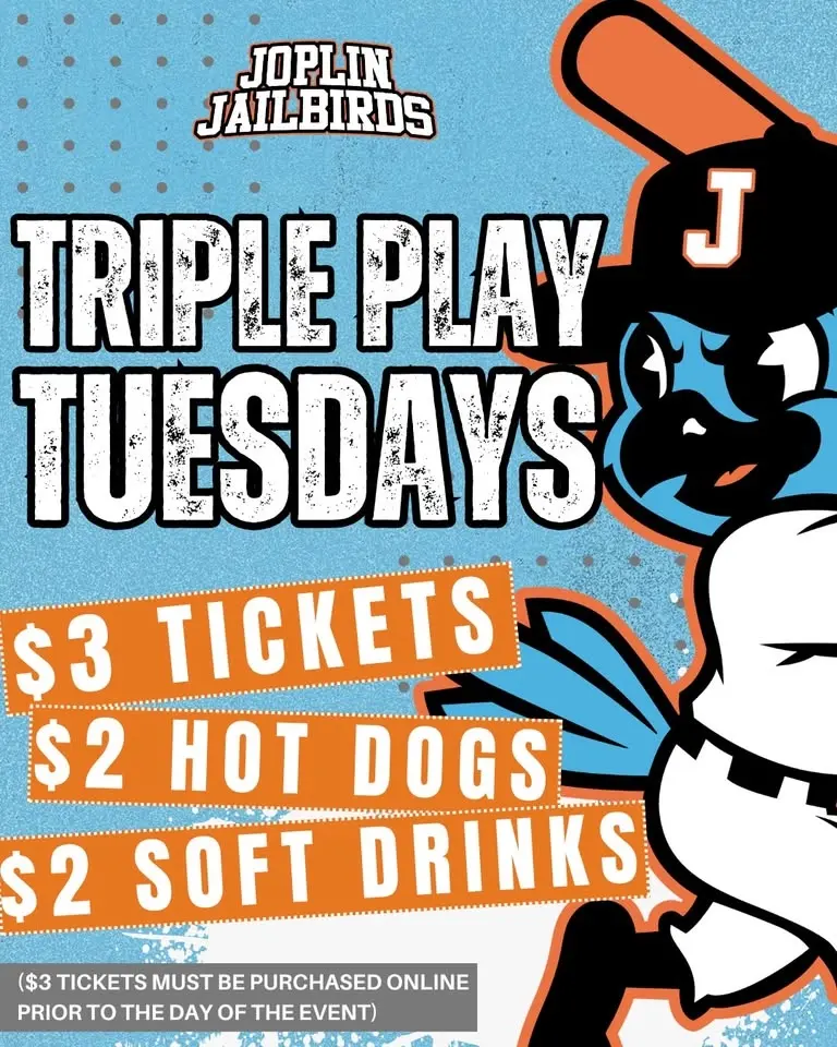 Joplin Jailbirds vs Carroll Merchants - Triple Play Tuesday