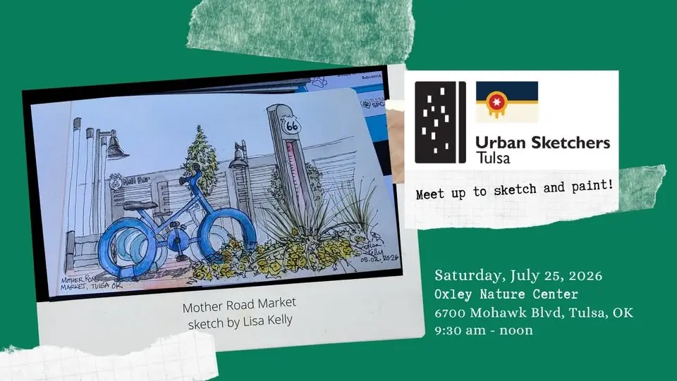 Urban Sketchers Tulsa - July Meet-up!!!