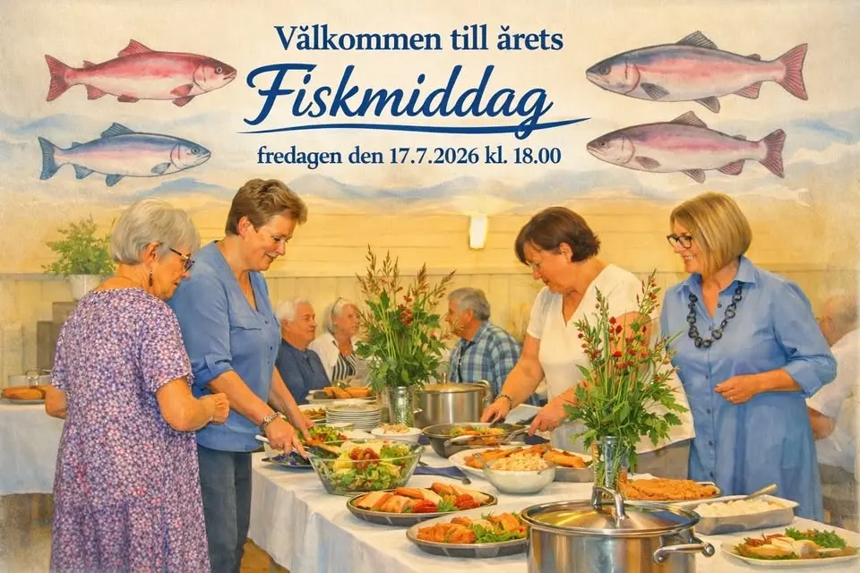Fiskmiddag i Hagalund med dans till Viola & Kenneth för medlemmar och inbjudna