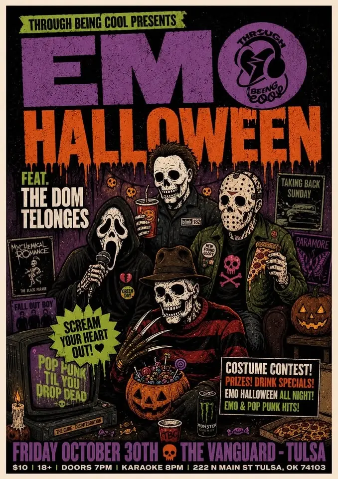 Through Being Cool presents Emo Halloween with The Dom Telonges (18+)