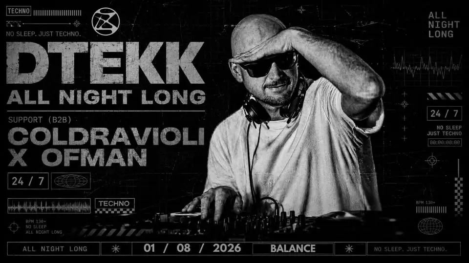 SAVE THE DATE ( DTEKK ALL NIGHT LONG ) x COLDRAVIOLI B2B OFMAN
