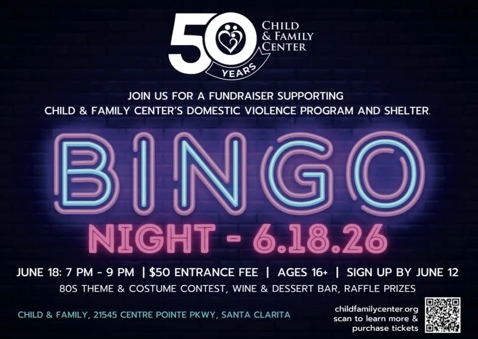 Bingo for Hope! Fundraiser for Domestic Violence Program - Child & Family Center