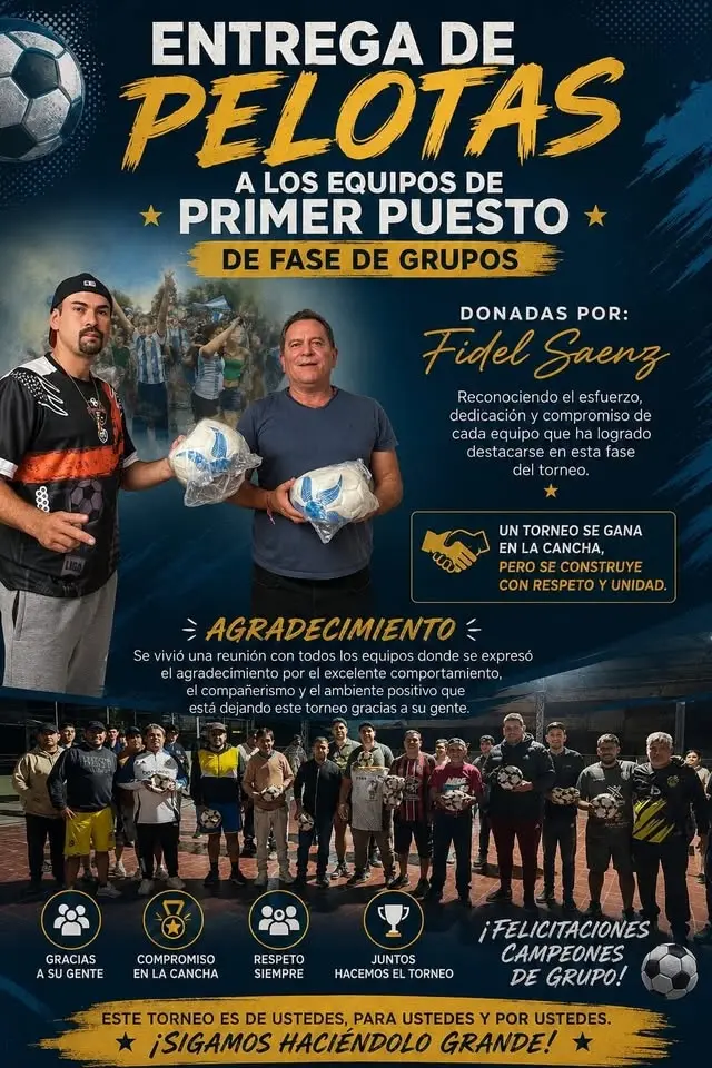 Entrega de futbol