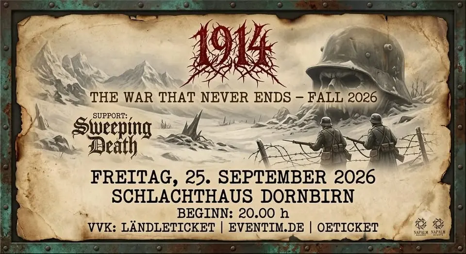 1914 (UA), support: SWEEPING DEATH (DE)