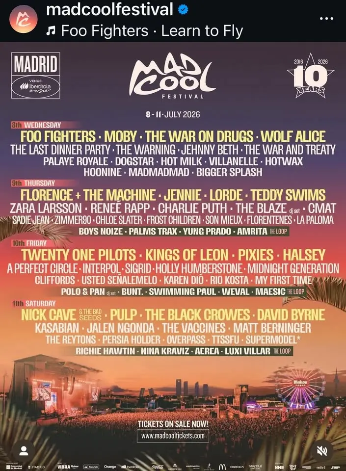 KINGS OF LEON @ MAD COOL FESTIVAL