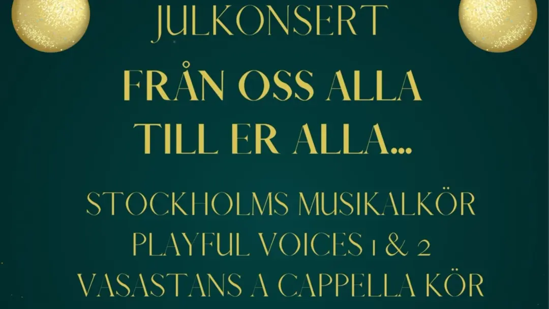Julkonsert - Från Oss alla till er Alla.....