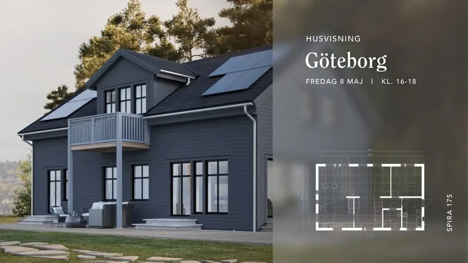 Visning av Villa Spira 175 i Göteborg