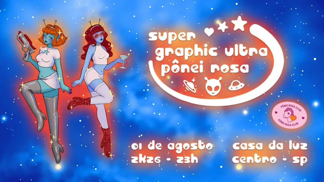 Super Graphic Ultra Pônei Rosa Club