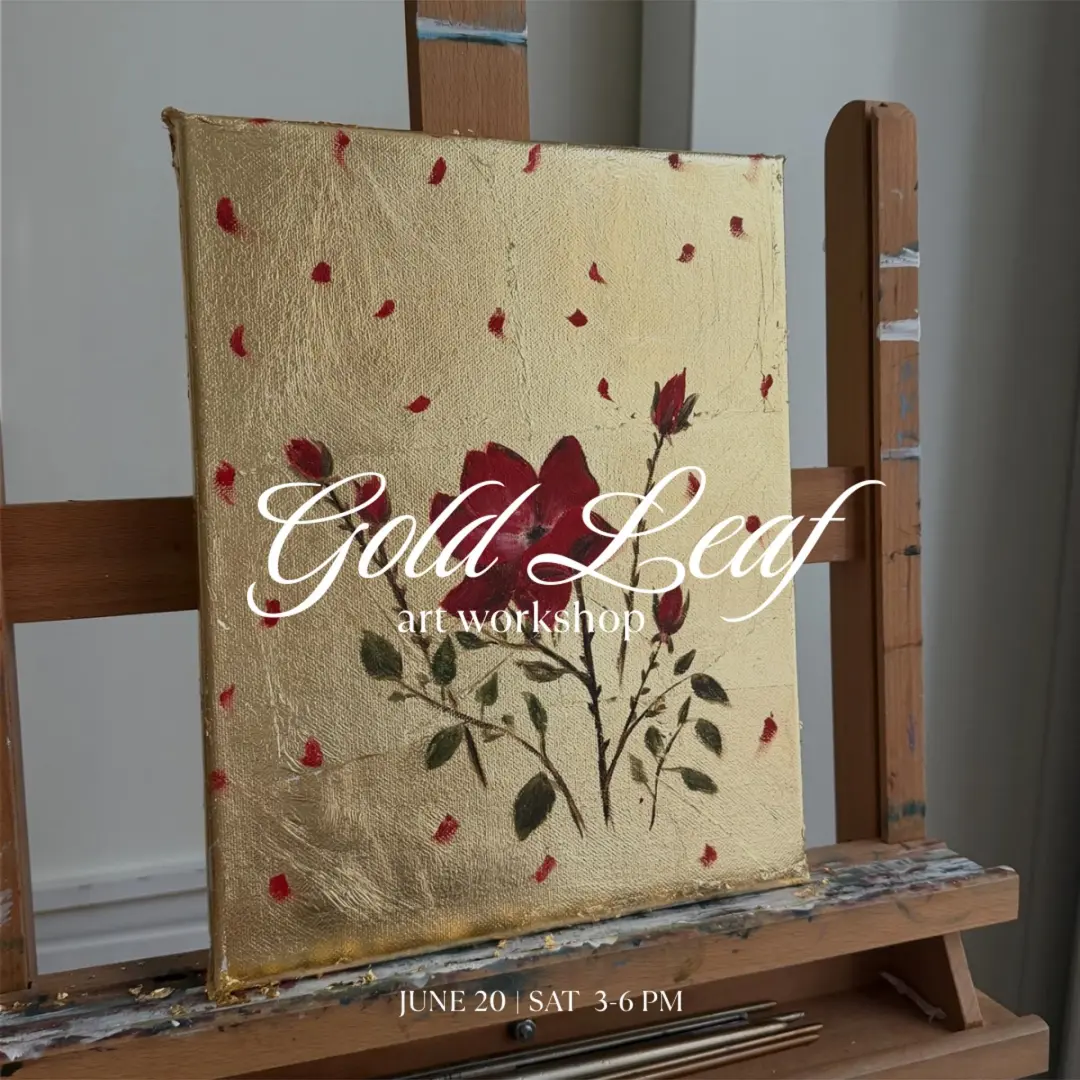 Gold Leaf & Acrylic Art Workshop | JUNE 20