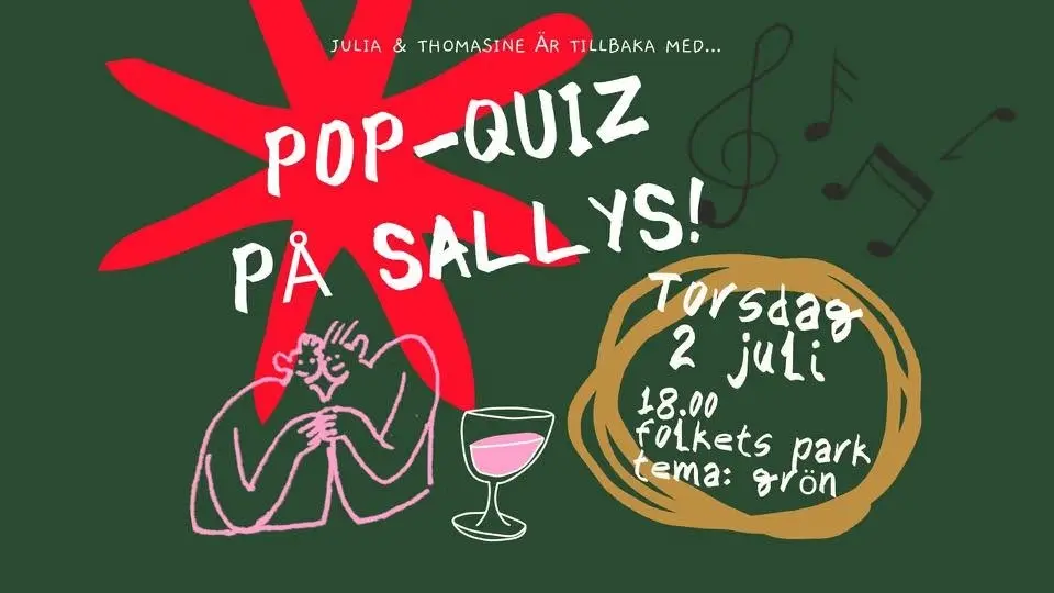 POP QUIZ PÅ SALLYS