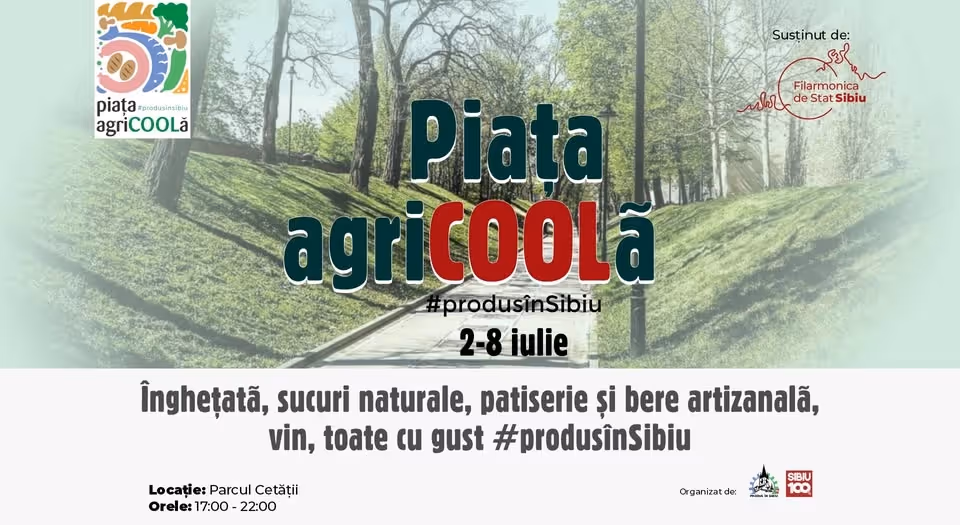 Piața Agricoolă, #produsinsibiu, vine la Zilele Muzicale Româno-Americane