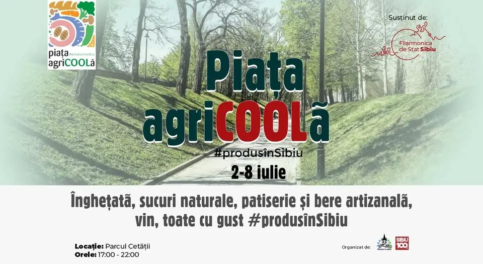 Piața Agricoolă, #produsinsibiu, vine la Zilele Muzicale Româno-Americane