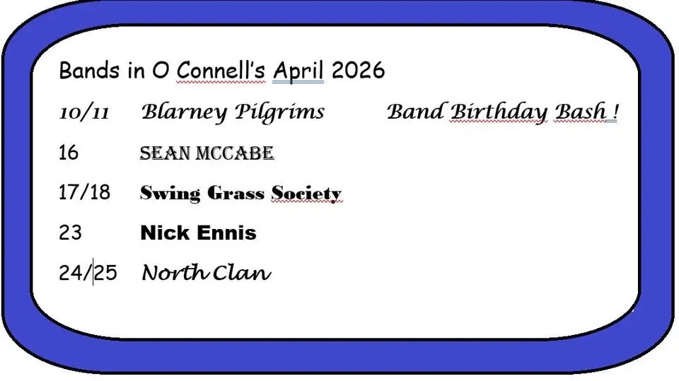 Blarney Birthday Bash