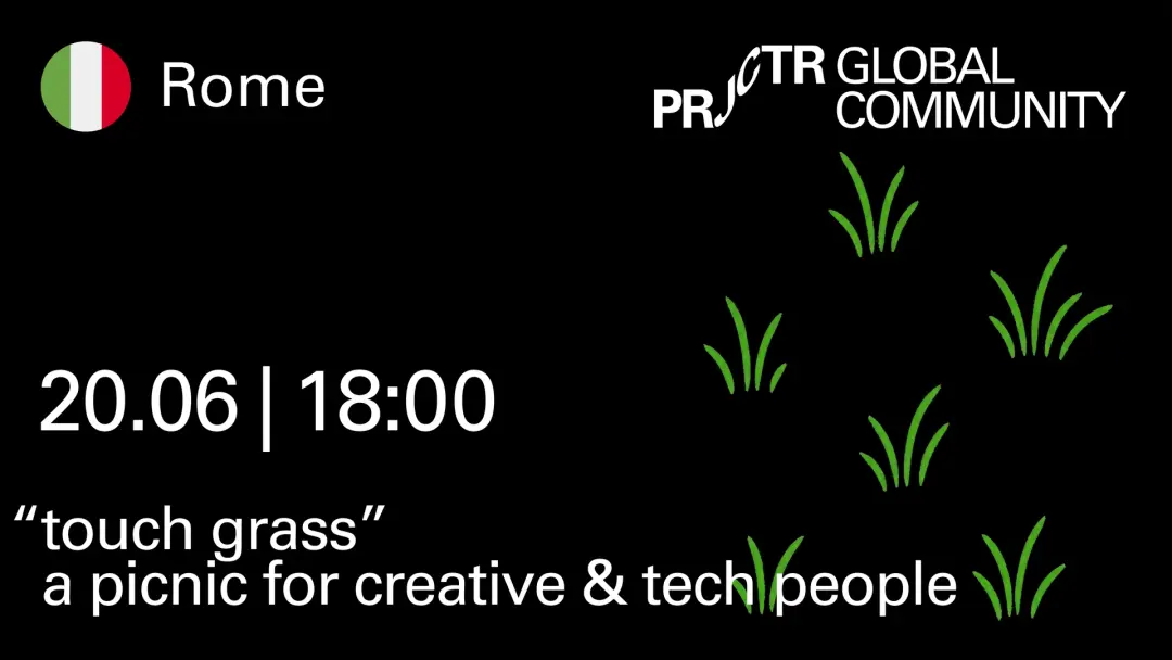 Rome. “Touch Grass” — a picnic for creative & tech people