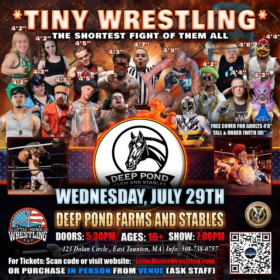 Taunton, MA - Little Mania Mini Wrestling@Deep Pond Farm and Stable"The Shortest Fight of Them All!"