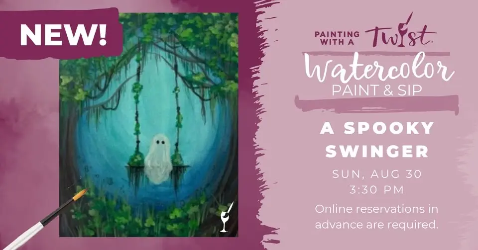 Watercolor Paint & Sip - A Spooky Swinger